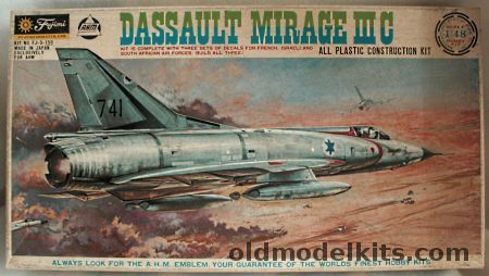 Fujimi 1/48 Mirage IIIC - French / Israeli / South African Air Forces, FJ-5-150 plastic model kit